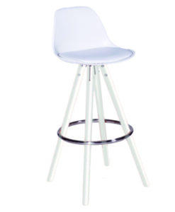 Taburete Arán pata blanca